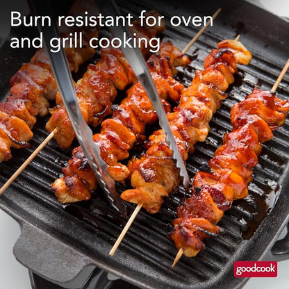 GoodCook Everyday 12-Inch Bamboo Skewers, 100-Count, Wooden Skewers for Grilling, Shish Kabob, BBQ, and Kebabs, Durable Single-Point Ends, Versatile Skewer Sticks for Cooking and Crafts