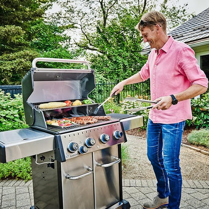 Broil King 875924 Baron S 440 Pro IR, Liquid Propane (LP), Stainless Steel, Black