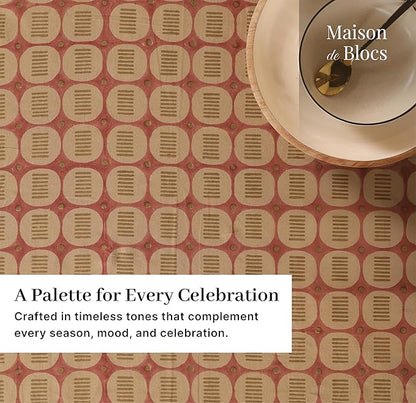 100% Cotton Hand Block Printed, Tablecloth for Kitchen, Dining, Table Cover for Parties, Chritmas, Weddings, Barbecues and Summer picnics Table Cloth