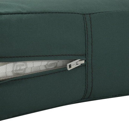Classic Accessories Ravenna Water-Resistant Patio Lounge Chair/Loveseat Cushion, 25 x 27 x 5 Inch, Mallard Green