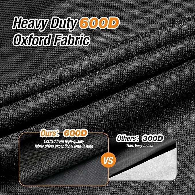 3 Burner Grill Cover for Ninja Flexflame Grill PG300 Series,600D Heavy Duty Waterproof Propane Smoker Cover for 60 inch Gas BBQ Grill-60 x 26 x 48