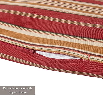 Outdoor Reversible Chaise Lounge Chair Cushion, Tuscan Stripe