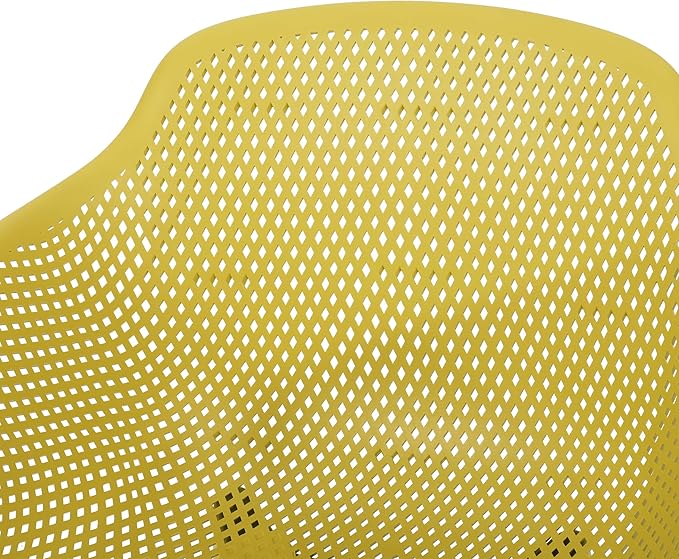 Christopher Knight Home Davina Outdoor Dining Chair (Set of 4), Yellow