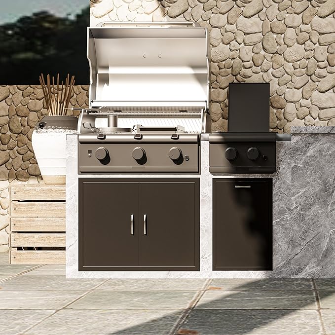 BBQ Outdoor Kitchen Access Doors Access Door for Outdoor Kitchen Commercial BBQ Island, Grilling Station, Barbeque Grill (24" x 31")