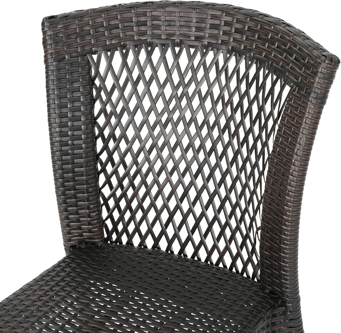 Christopher Knight Home Watkins Outdoor Wicker Dining Set, 5-Pcs Set, Multibrown