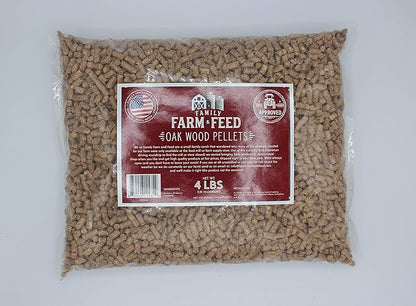 | Hardwood Natural BBQ Grill Smoke Bake | Oak | Pellets | 4 Pound Pel Bag