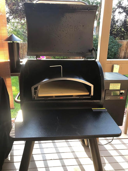 Pellethead Pizza Oven Attachment for Pellet Grills – Convert Traeger, Pit Boss, GMG & Camp Chef into Outdoor Pizza Oven | Heats to 800°F, Stainless Steel, Radiant + Convection Cooking | Converts pellet grills into outdoor pizza ovens, Stainless steel w...