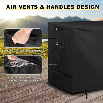 Outdoor Island Table Cover for Feasto Grill Cart with Storage Cabinet, Outdoor Kitchen Cabinet Cover for BBQ Storage Cabinet/Outdoor Kitchen Cart/Outdoor Prep Table