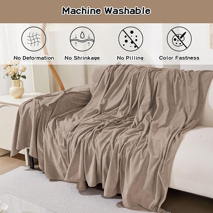 MEETSKY Sectional Couch Cover Washable,Oversized Sofa Cover for 3 Cushion Couch Sofa,Cat Scratch Proof Furniture Protector Covers Soft L Shape Sofa Covers for Dogs,91" x 150", Khaki