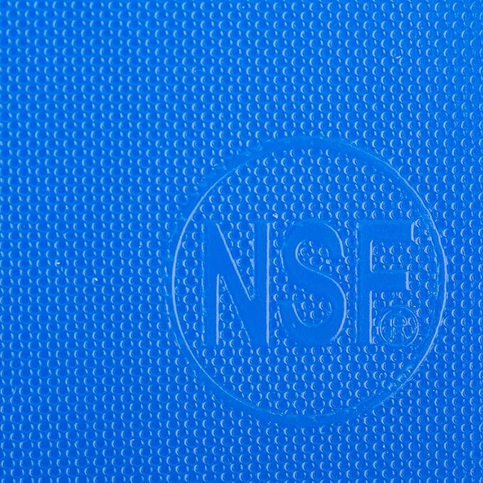 Thirteen Chefs Large 18 x 12 Blue Cutting Board - 1/2" Thick HDPE Plastic for Fish and Seafood, Professional Restaurant Quality Poly with NSF Stamp