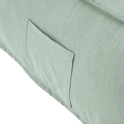 Merax Outdoor Bean Bag Chairs, 48" L Lounger Chair for Adults Bean Bag Couch Sofa with Foam Filled for Patio Pool Balcony & Desk, Water-Repellence Fabric Outside Beanbag Chair, Mint