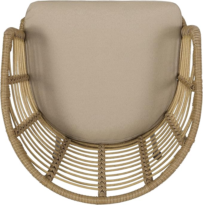 Christopher Knight Home Randy Outdoor Dining Chair Sets, Beige + Light Brown + Black