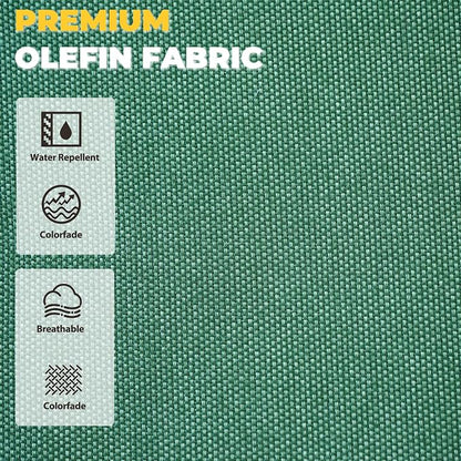 Outdoor Seat Cushion Set 23.5 x 25 Inch,Olefin Deep Seat Patio Cushions,Patio Furniture Cushions with Removable Cover,Rain-Proof and Fade Resistant Deep Seat Bottom & Back Cushion with Pillow,1 Set
