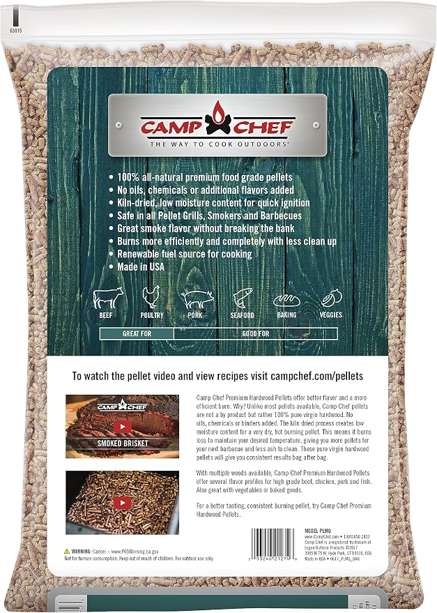 Camp Chef Southwest Mesquite BBQ Pellets, Hardwood Pellets for Grill, Smoke, Bake, Roast, Braise and BBQ, 20 lb. Bag