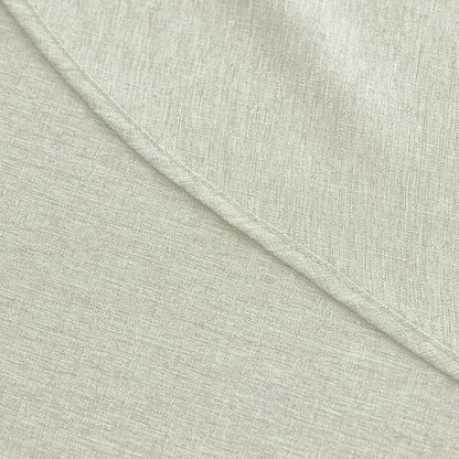 Faux Linen Round Tablecloths 60 inch, Waterproof Decorative Washable Texture Rustic Circle Table Cloth Cover for Dining Kitchen Party Farmhouse Outdoor(60 Inch,Round (2-4 Seats),Light Grey)