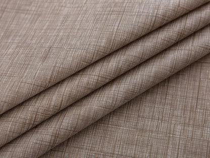 LIBERECOO Vinyl Tablecloth with Flannel Backing, Flaxen, Waterproof, Stain-Resistant, Easy-Clean Table Cover for Dining, Kitchen, and Outdoor Use, 60" x 60" Square