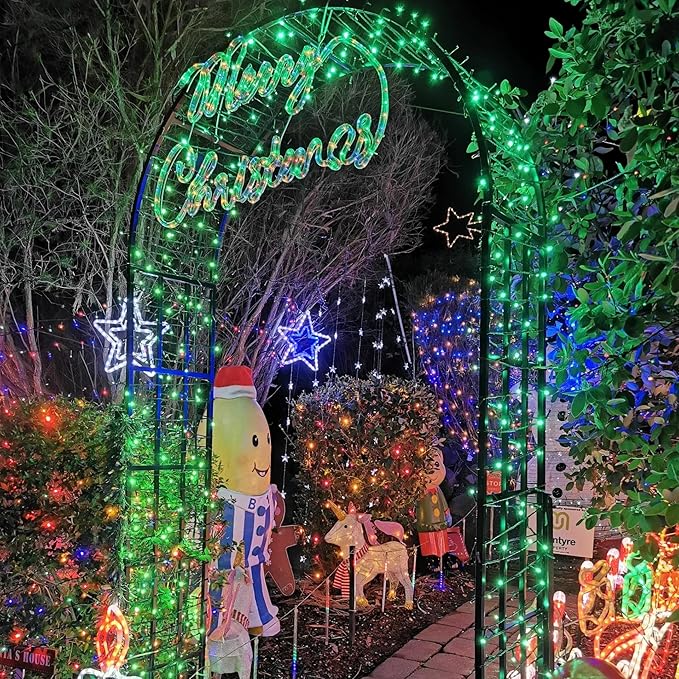 YEGUO 66ft 200 LED Green String Lights Outdoor Waterproof, Green Wire Christmas Lights Indoor, 8 Modes Twinkle Lights for Christmas Tree Plug in with Timer Memory