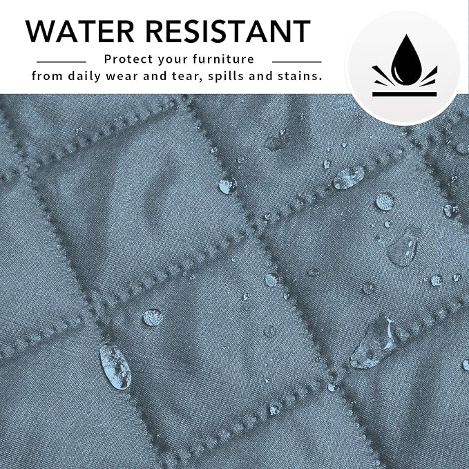 Easy-Going Reversible L-Shape Sectional Couch Cover, X-Large, Light Blue | Soft Sofa Slipcover For Dogs, Fits Left/Right Chaise Lounge Protector, Water Resistant Mat For Living Room