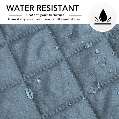 Easy-Going Reversible L-Shape Sectional Couch Cover, Large, Light Blue | Soft Sofa Slipcover For Dogs, Fits Left/Right Chaise Lounge Protector, Water Resistant Mat For Living Room