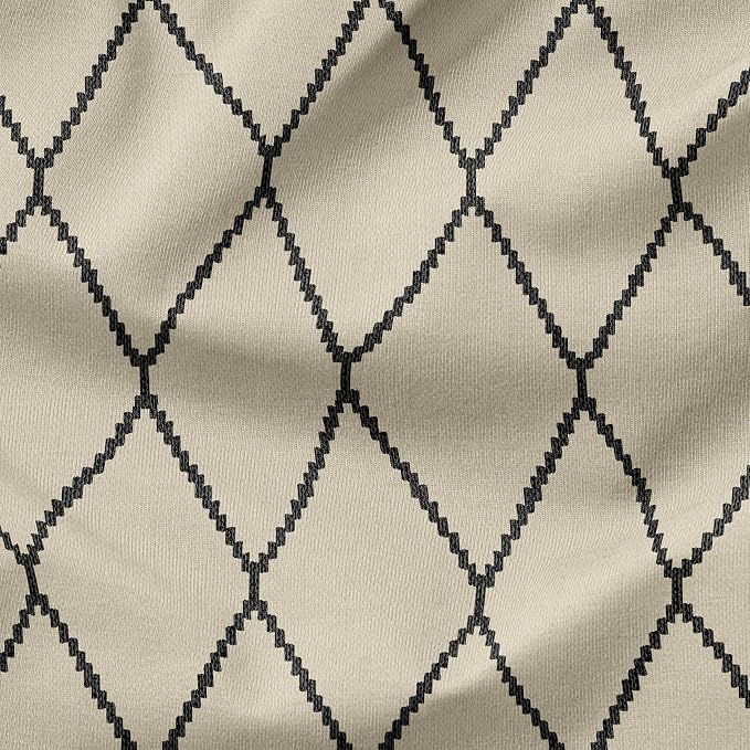 Arden Outdoor Tufted Chaise Cushion, 22x76, Tan Trellis | Plush Comfort, Modern Tuft, Lounge Cushion, Rain-Proof, Fade Resistant, Mold and Mildew Resistant