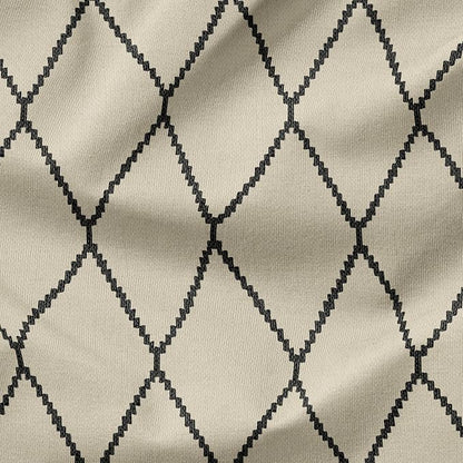 Arden Outdoor Tufted Chaise Cushion, 22x76, Tan Trellis | Plush Comfort, Modern Tuft, Lounge Cushion, Rain-Proof, Fade Resistant, Mold and Mildew Resistant
