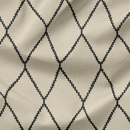 Arden 4-Pack Outdoor Patio Dining Chair Cushion, 20x44, Rain-Proof Seat Pad, Fade-Resistant Outdoor Cushion Tan Diamond Trellis