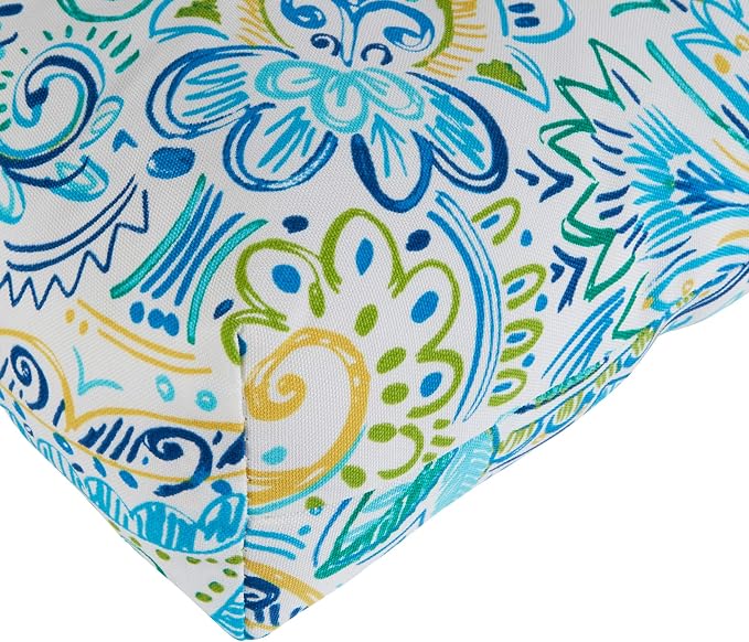 Greendale Home Fashions 72 x 22-inch Outdoor Chaise Lounge Cushion, Paisley