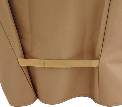 Kenmore 56-Inch Heavy-Duty Grill Cover for Outdoor BBQ Propane Gas Grills, Weather-Resistant, UV- and Fade-Resistant, Universal Fit Cover for 4-Burner Gas Grills, Tan