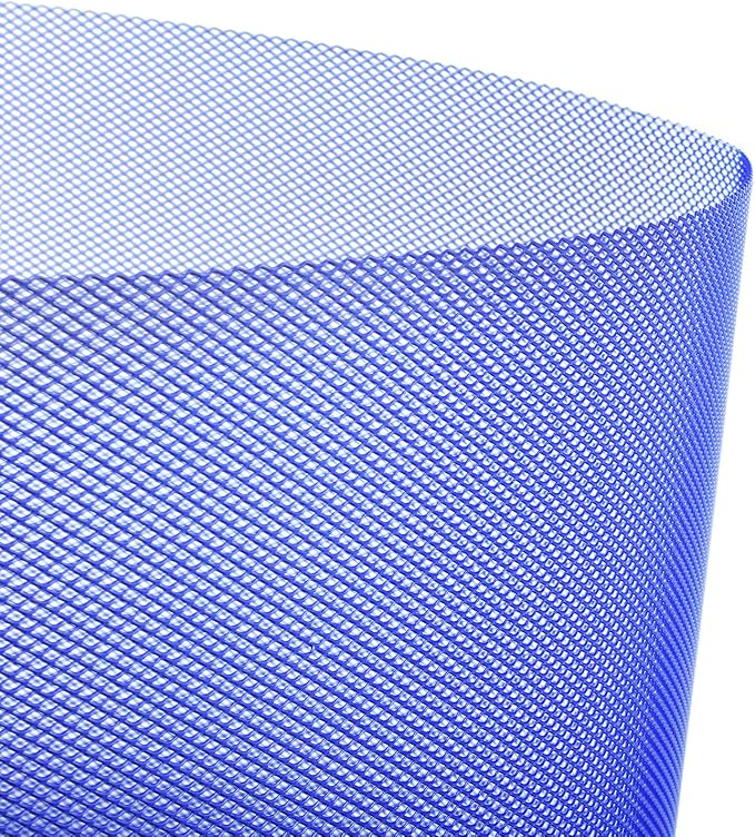AggAuto Universal 40"x13" Car Grill Mesh 3x6mm Rhombic Hole Blue | Aluminum Alloy Automotive Grille Insert Bumper, One of the Most Multifunctional Shape Grids 100x33cm