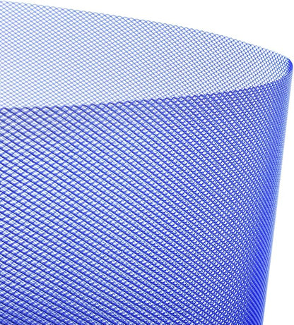 AggAuto Universal 40"x13" Car Grill Mesh 3x6mm Rhombic Hole Blue | Aluminum Alloy Automotive Grille Insert Bumper, One of the Most Multifunctional Shape Grids 100x33cm