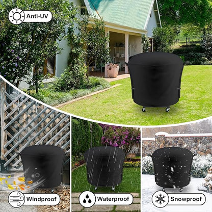 Outdoor Grill Cover Fits Cuisinart 22" CGG-888 360 Griddle Cooking Center, Cover Geny Waterproof 600D Heavy Duty 360° Gas Grill Covers, 30" L x 30" D x 46" H.