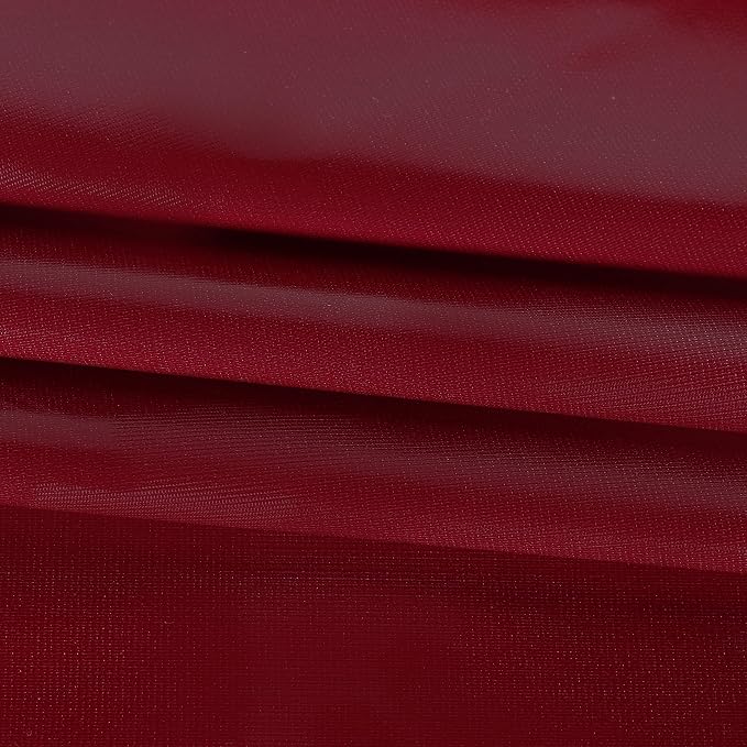sancua Waterproof Vinyl Tablecloth Table Cloth 60x84 Inch, Burgundy | 100% Oil Spill Proof, PVC Material, Wipe Clean Table Cover for Dining Tables, Buffet Parties and Camping
