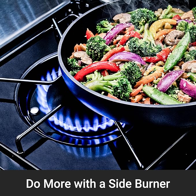 Broil King 865364 Crown S 440 4-Burner Propane Gas Grill in Stainless Steel with Side Burner