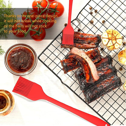 Basting Brush For Cooking, Pastry Brush For Baking, One Pieces Design, Dishwasher Safe, Heat resistant silicone basting brush, Cooking Brush For Oil and Sauce