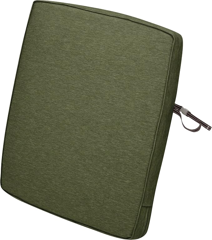 Classic Accessories Montlake Back Cushion Foam & Slip Cover, Heather Fern, 21" Wide x 23" high x 2" Thick