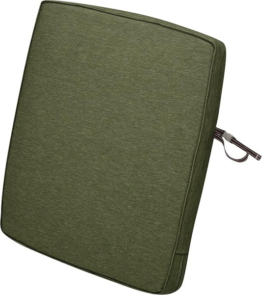 Classic Accessories Montlake Back Cushion Foam & Slip Cover, Heather Fern, 21" Wide x 23" high x 2" Thick