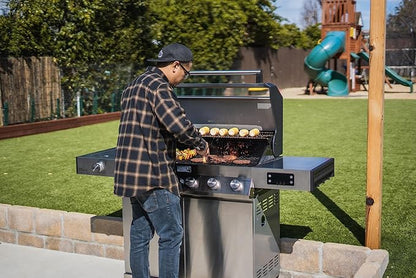 Monument Grills Denali Series, 6-Burner Convertible Natural Gas Smart bbq Grill Stainless Steel Denali 605 with Rotisserie Kit (Without Conversion Kit)