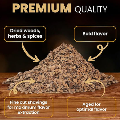 Alder Wood Chips for Cocktail Smoker; Smoked Whiskey/Bourbon/Old Fashioned Drinks - Fine Sawdust Shavings for Cocktail Smoking Guns, Smoke Box, BBQ - 5oz Gift Bag & Spoon By G&J's Finest