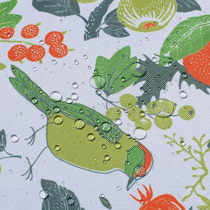 SUQ I OME Outdoor Patio Tablecloth, Bird Plants, 60'' Round with Zipper | Umbrella Hole, Zipper, Garden Tablecloth, For Backyard Parties, BBQs, Family Gatherings