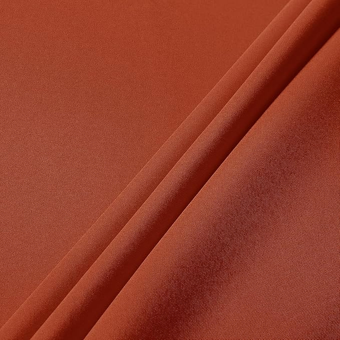 sancua Rectangle Tablecloth 60 x 120 Inch Burnt Orange, Stain and Wrinkle Resistant Washable Fabric Fall Table Cloth, Thanksgiving Polyester Table Cover for Dining Parties Rust Pumpkin Orange