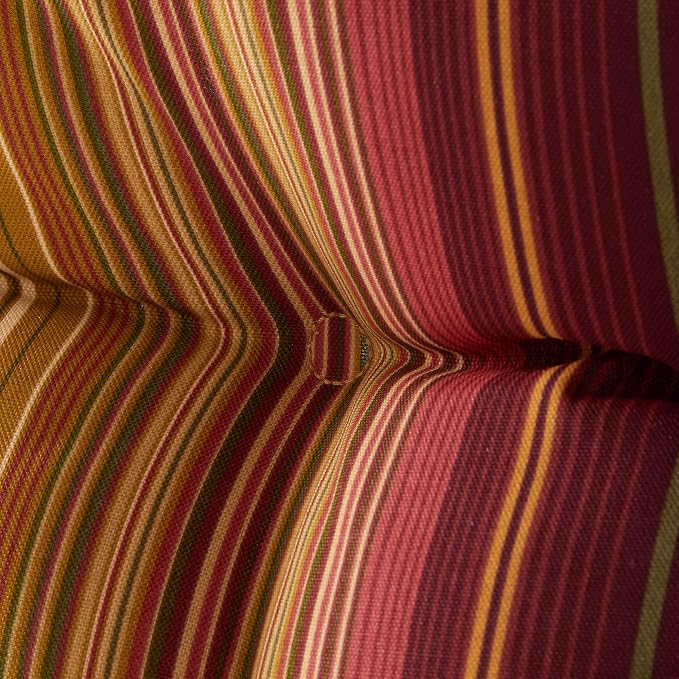 Greendale Home Fashions 72 x 22-inch Outdoor Chaise Lounge Cushion, Cinnamon Stripe