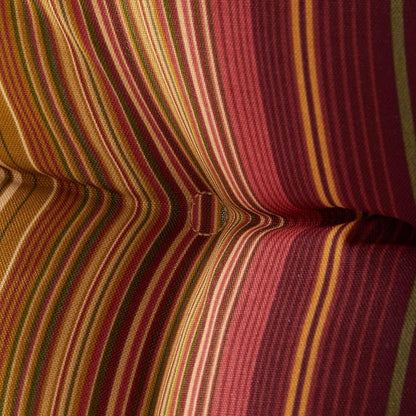 Greendale Home Fashions 72 x 22-inch Outdoor Chaise Lounge Cushion, Cinnamon Stripe