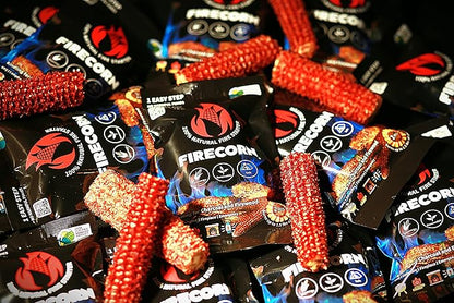 FIRECORN Firestarter - All-Natural Instant Firestarter for Fireplaces, Campfires, Fire Pits, BBQ's and Pizza Ovens - Lights Charcoal, Briquette and Firewood - 10 Pack (2 corncobs per Pack)