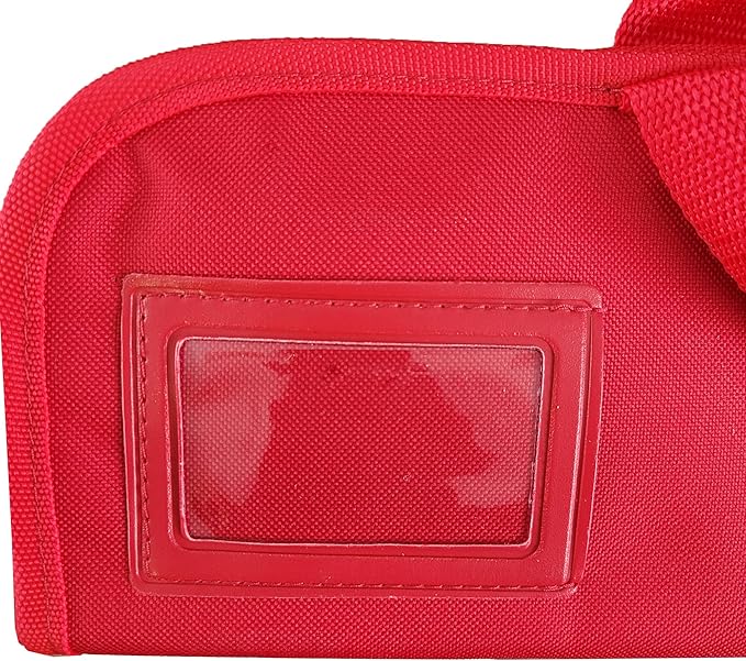 Ergo Chef 5 Pocket Chef Knife Case Roll Bag Bi-Fold (Red) Lightweight - Durable Nylon / Polyester Blend– Perfect for the Busy Traveling Chef