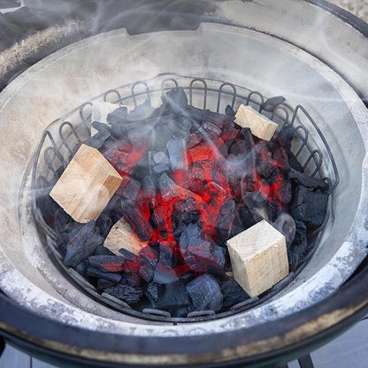 MARSHALLTOWN Arkansas Championship Hickory Wood Chunks for Smokers, 10 Pound Box of Genuine American Hickory Wood for Smoker and Grilling, Smoker Chunks, HCKCHNK10