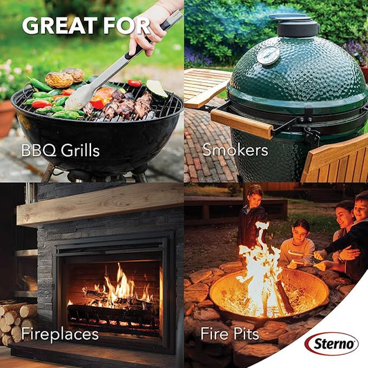Sterno Instant Fire Starter Twists, 50 Count – Natural Wood Charcoal Fire Starter for Grills, Fire Pits, Campfires & Fireplaces, Odorless Indoor Outdoor