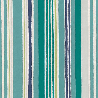 Arden 4-Pack Outdoor Patio Dining Chair Cushion, 20x44, Rain-Proof Seat Pad, Fade-Resistant Outdoor Cushion Teal Cobalt Stripe