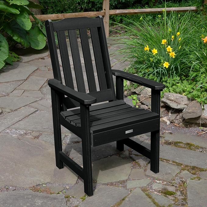 Highwood AD-ST7LH1CO4AA-BKE Lehigh 7pc Rectangular Dining Set 72" x 42", Black