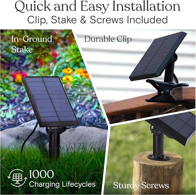 Brightech Ambience Hybrid Outdoor String Lights - Dual Plug and Solar Powered Waterproof LED Light String for Outside - Dimmable Soft White Edison Bulbs for Camping, Patio, Cafe, Yard - 48ft, 4W
