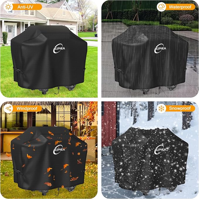 600D Heavy Duty Pellet Grill Cover for Camp Chef Woodwind Pro 24 & Woodwind 24, Waterproof Wood Pellet Smoker Cover with Windproof Buckles, UV Resistant, No Tear, No Fading